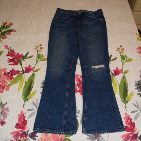 Anthropologie Edwin Pretender Averi Flare Jeans 27 - Picture 2 of 9